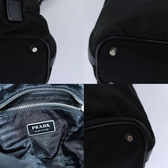 PRADA Backpack Nylon Black Silver Auth 85289V - Picture 15 of 15